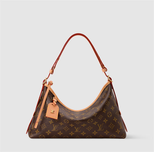 Louis Vuitton carryall east west monogram canvas hobo bag